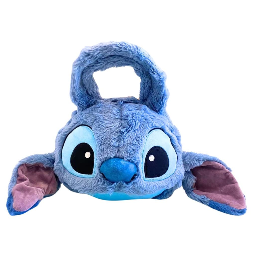 Bolsa Pelucia Mala Plush Rosto Stitch