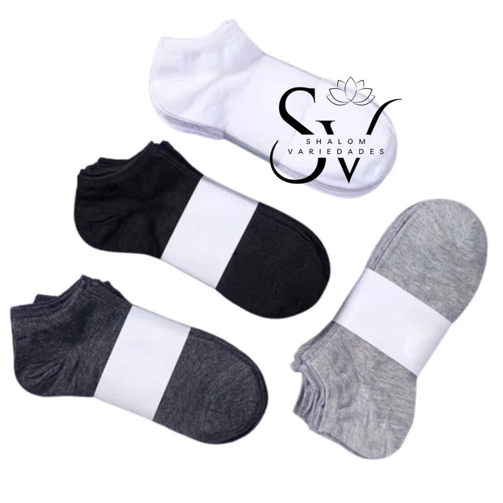 Kit 6, 12 e  24 Pares De Meias Soquete Unissex Cano Curto