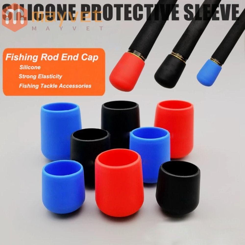 Plugue Traseiro Para Vara De Pesca MAYVET , Tampa De Extremidade Com Elasticidade Forte Em Várias Cores , Protetor De Si