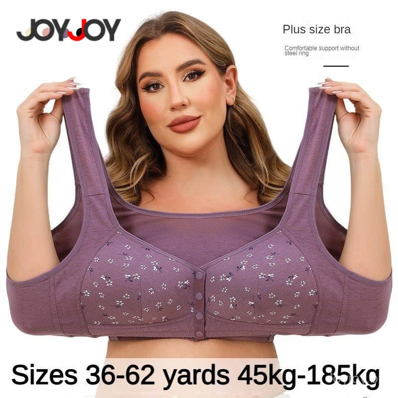 Joyjoy 36-62 Novo Tamanho Sutiã Oversized com Fivela Frontal Meia Idade para Mulheres Idosas 0JBS