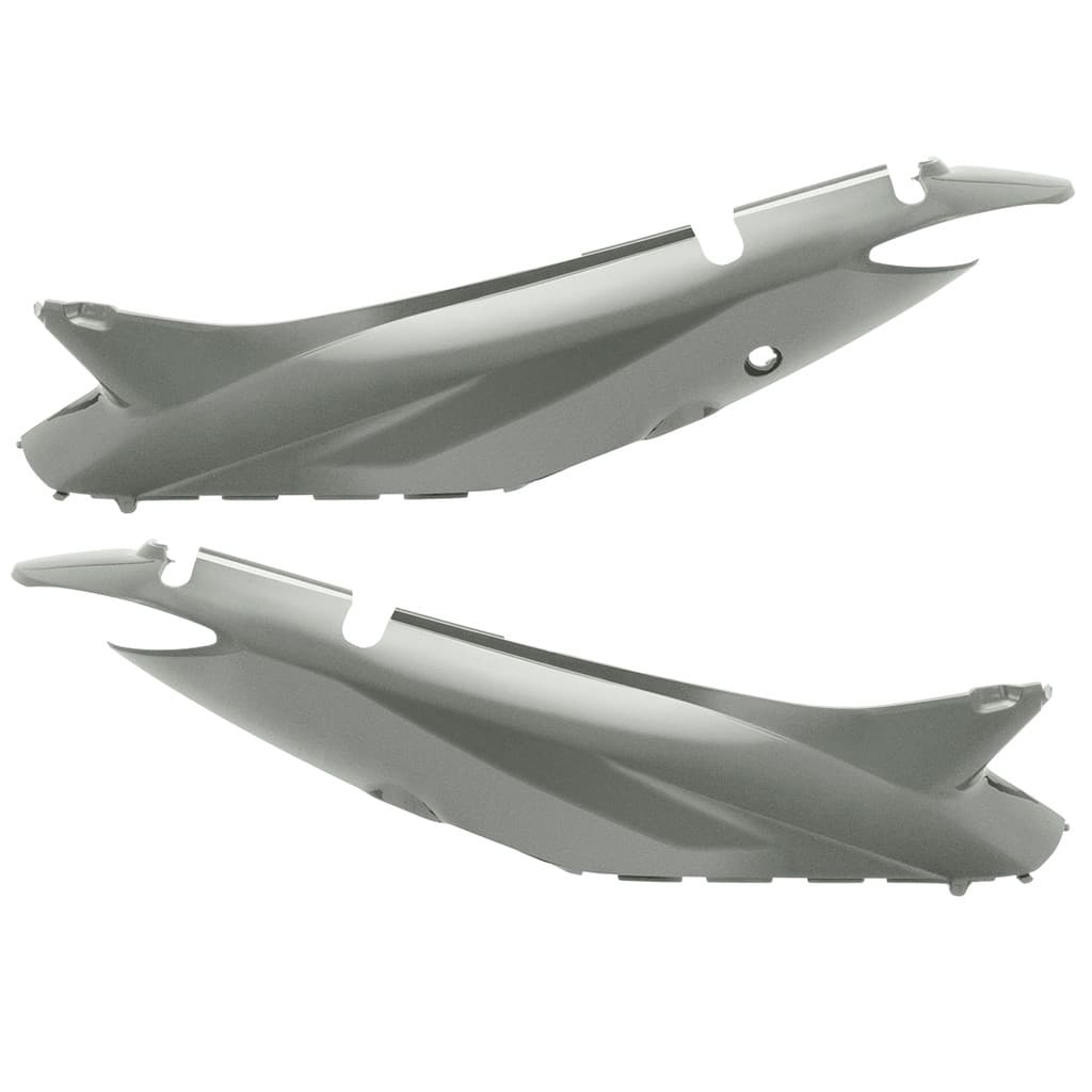 Tampa Lateral Pro Tork Biz 125 Ks/es 2008/09 (par) Prata Lumiar Metálico
