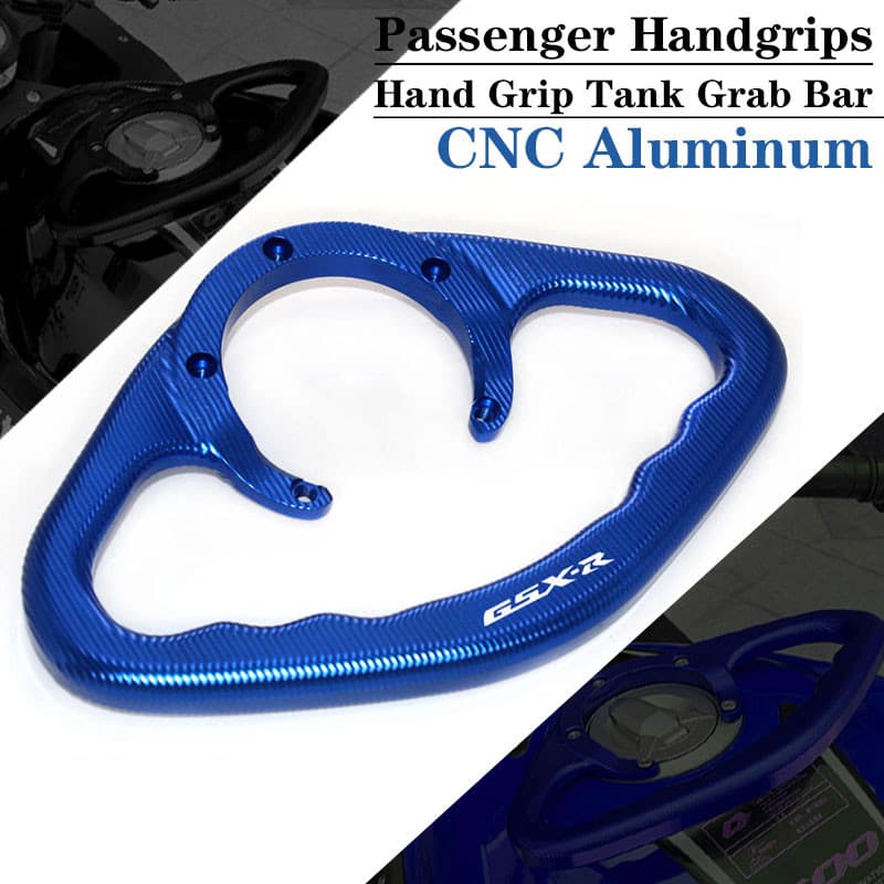 Para GSXR GSX-S R 600 750 1000 1300 Hayabusa Motocicleta Passageiro Handgrips Aperto De Mão Tanque Barra De Apoio Alça B