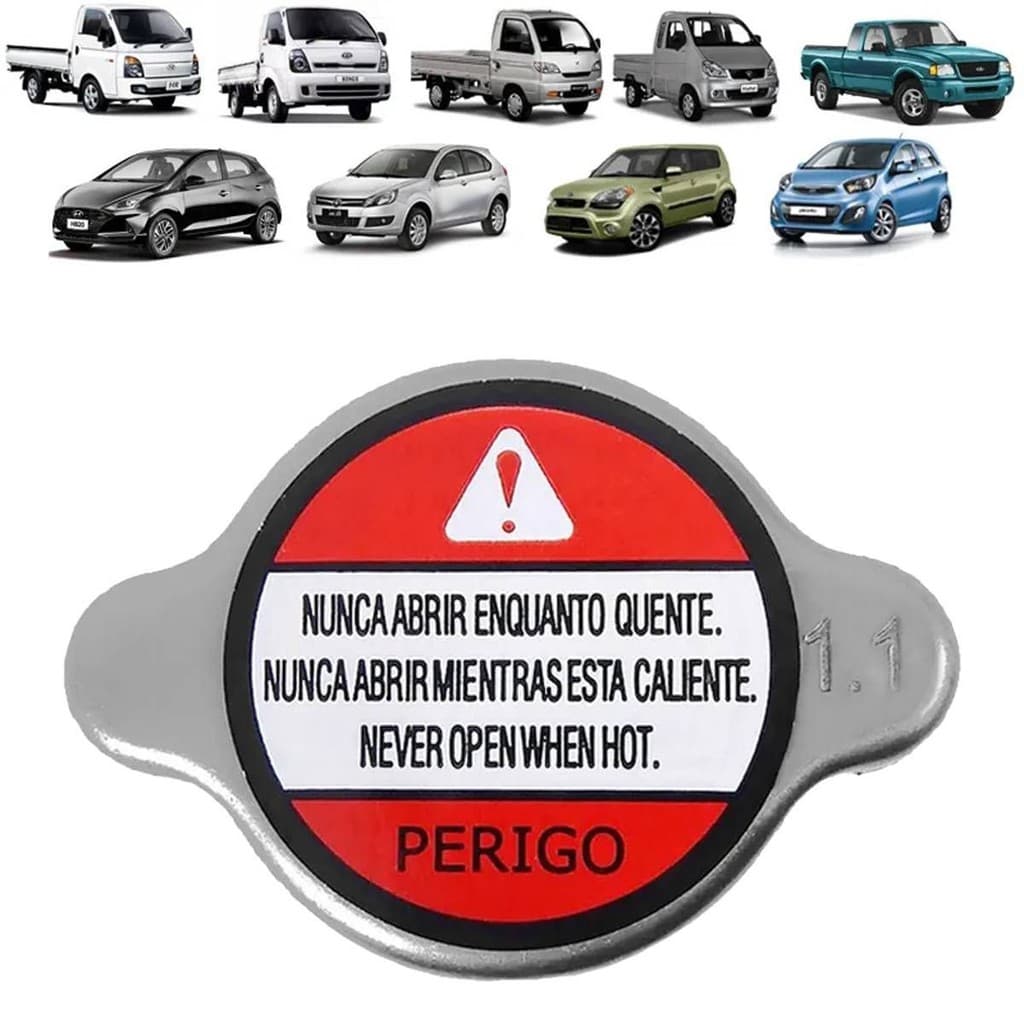 Tampa do Radiador 1.1 Bar para JAC J2/J3/J5, Towner Junior, Hafei, Mitsubishi L200 e Hyundai i30 – Nova