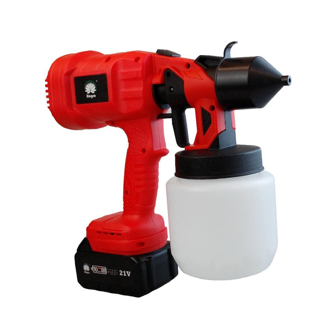 Pistola De Pintura E Pulverizadora De Tinta Compressor Portatil A Bateria (21v)