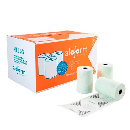 BOBINA TERM. 80X30 BRANCA   UNIDADE  ALOFORM