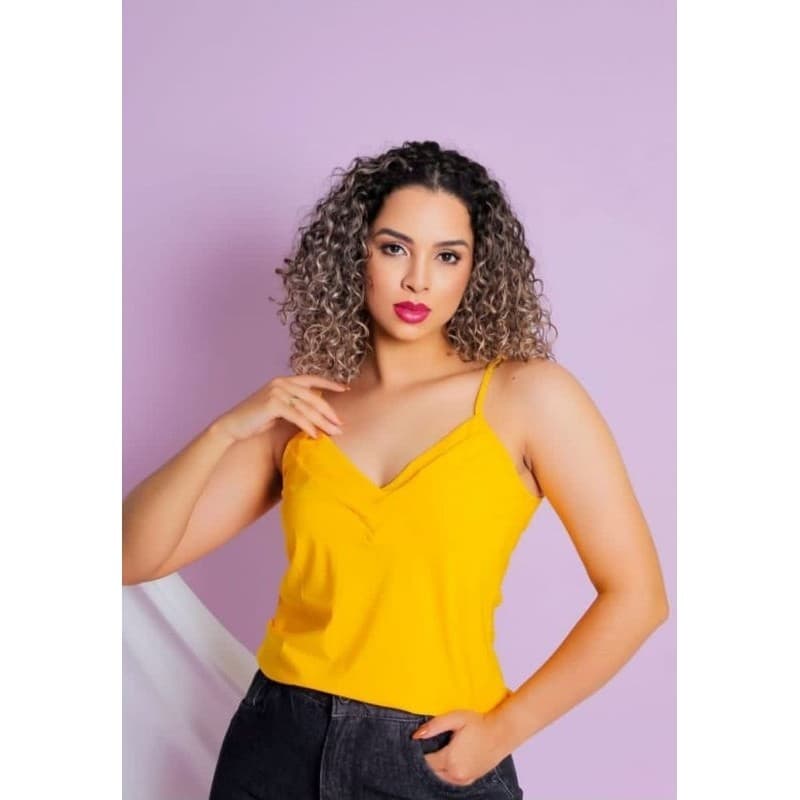 Kit 5 Blusinha Regata Feminina Lisa Duna