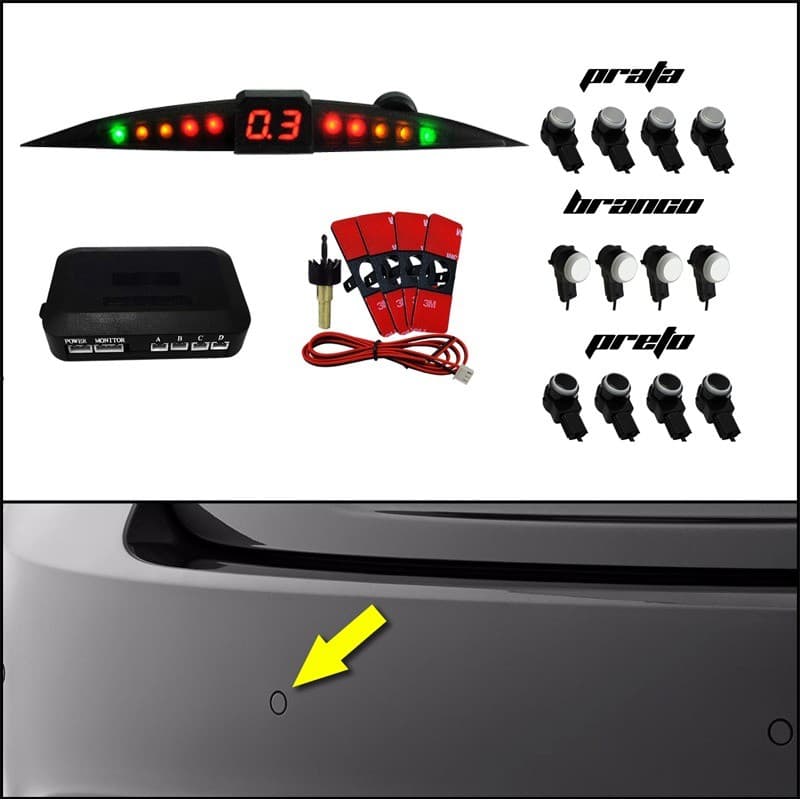 Sensor De Estacionamento Livina Modelo Original (oem) Branco