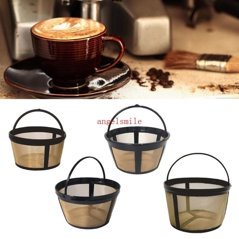 Filtro Café Permanente Dourado Adequado Para A Máquinas 4 6 8 12 Xícaras