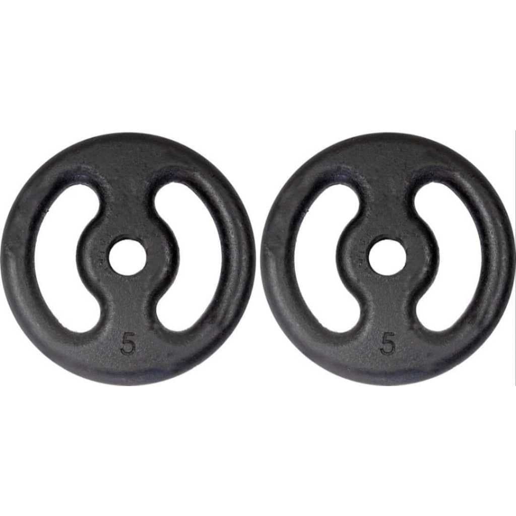 Kit 2 Anilhas  Pintada 5kg Par  Anilhas de Ferro