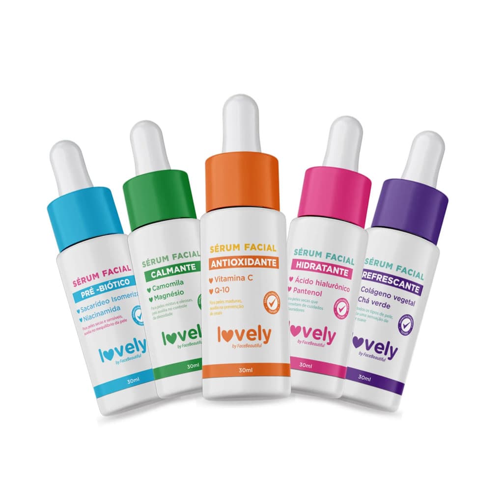 Kit 05 Sérum Facial Lovely 30ml by Face Beautiful
