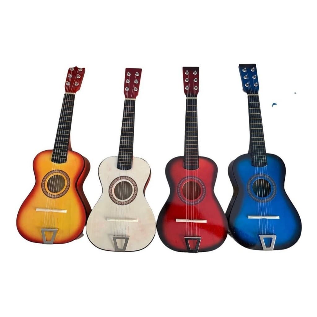 Violão Infantil Mini Acústico Com Cordas De Aço Iniciantes Com Palheta Brinquedo Musical