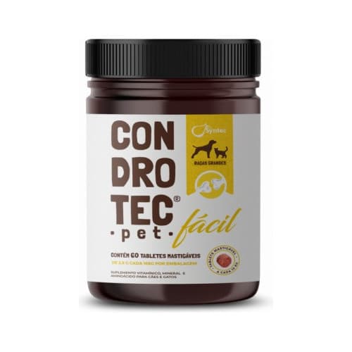 Suplemento Condrotec Pet Fácil Raças Grandes 60 Tab Syntec