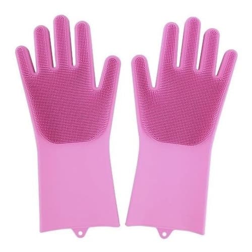 Par De Luva De Silicone Para Lavar Louça
