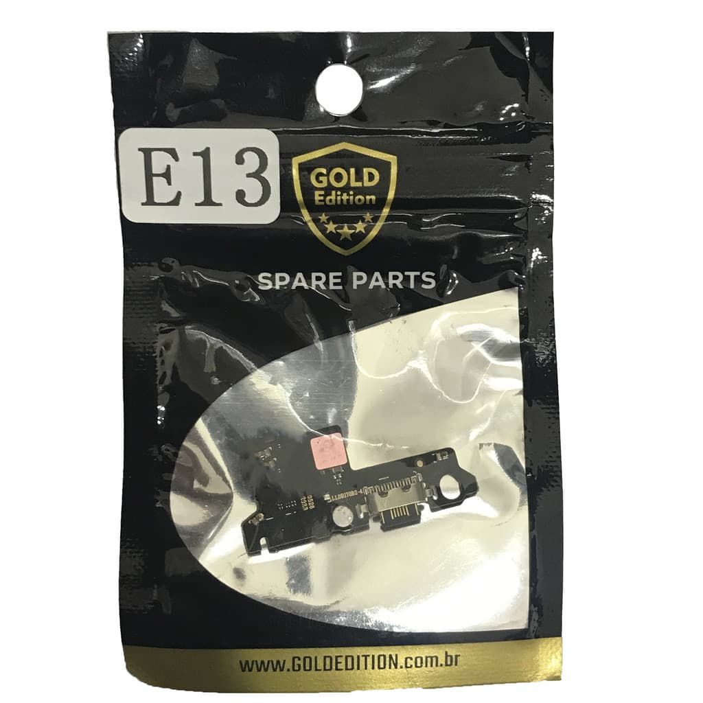 Placa de Carga Gold Edition Compatível com Moto E13 XT-2345