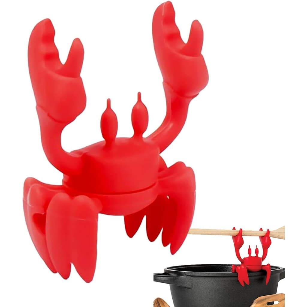 Suporte Para Colher De Caranguejo-Descanso Utensílios De Silicone , Presentes De Cozinha , De Tampo De Fogão E Grelha Re