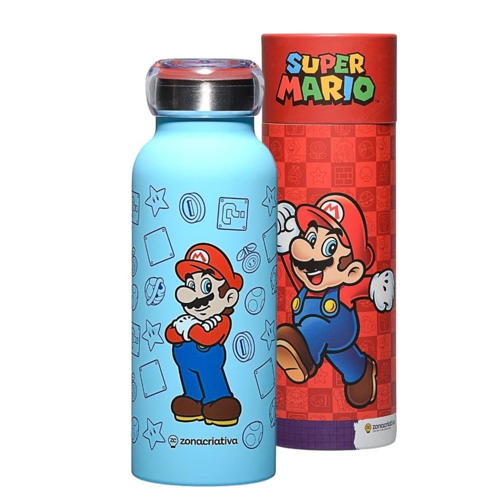 Garrafa Térmica Bubble 500ml Super Mario Nitendo - Zona Criativa