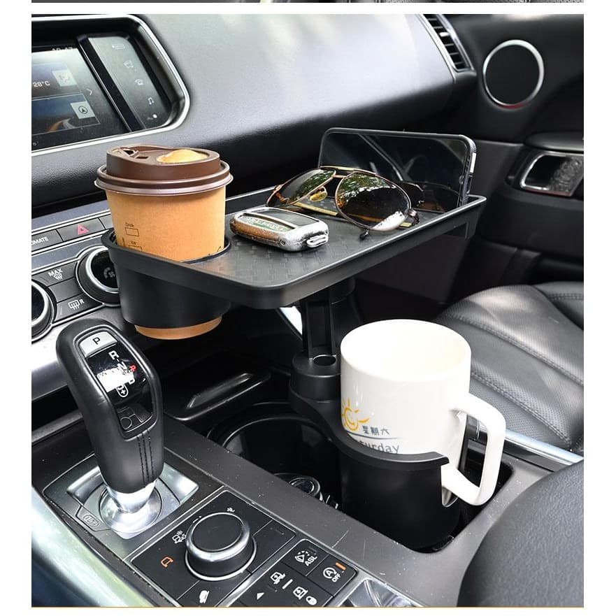 Bandeja De Suspensão Universal Para Carro , Organizador De Armazenamento ABS Giratório De 360 Graus Telefones , Chaves ,