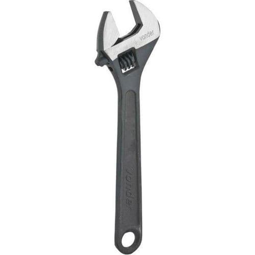 Chave Inglesa Fosfatizada 6'' Pol Com Abertura De 18mm em Aço Carbono Vonder