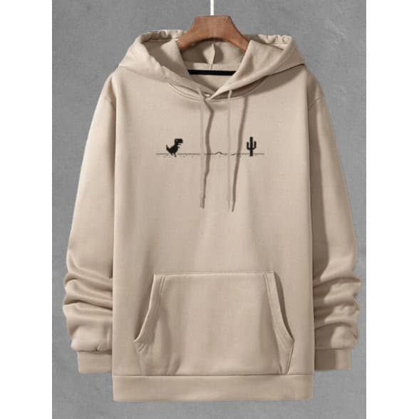 Blusa de Frio Moletom Canguru Masculino Dinossauro