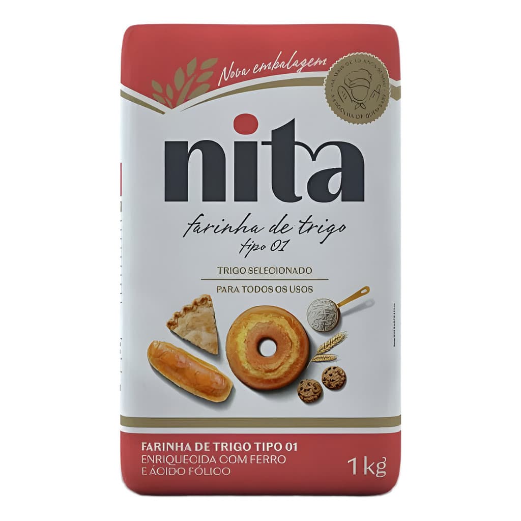 Farinha Nita  1 Kg Kit Com 6 Unidades