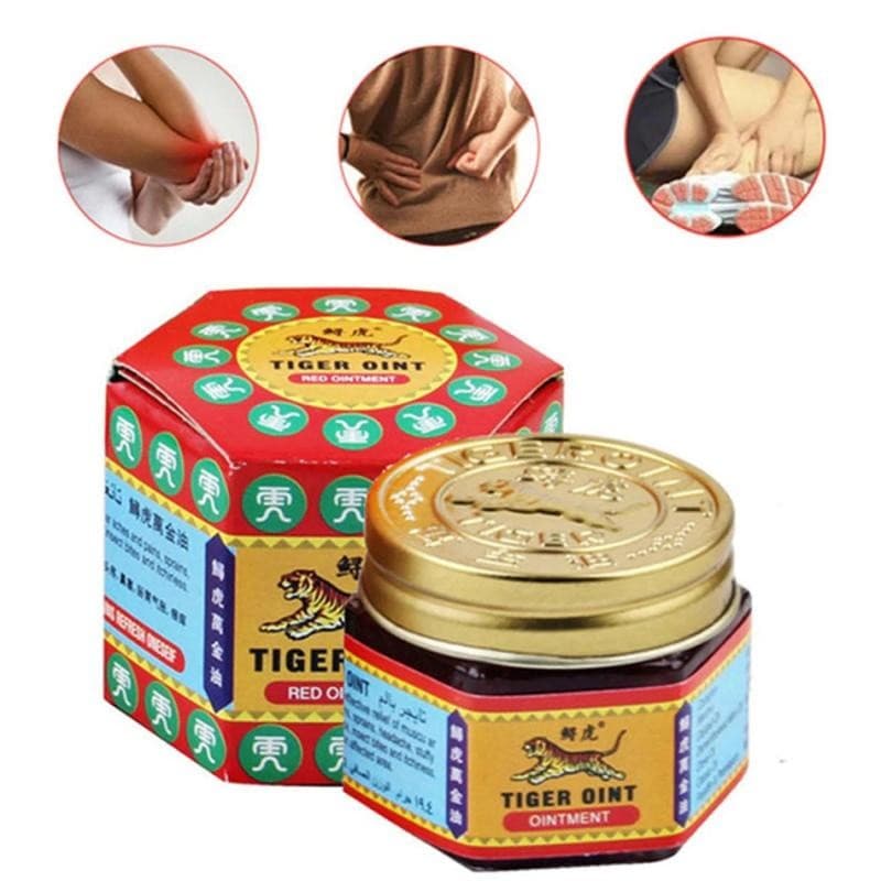 Pomada Red Tiger Balm , Alívio Da Dor Branca Para Coceira No Músculo Cabeça Essencial