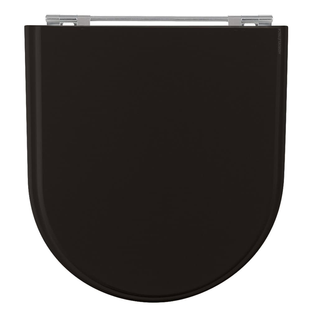 Tampa de Vaso Calypso Preto para Bacia Incepa MDF Laqueado