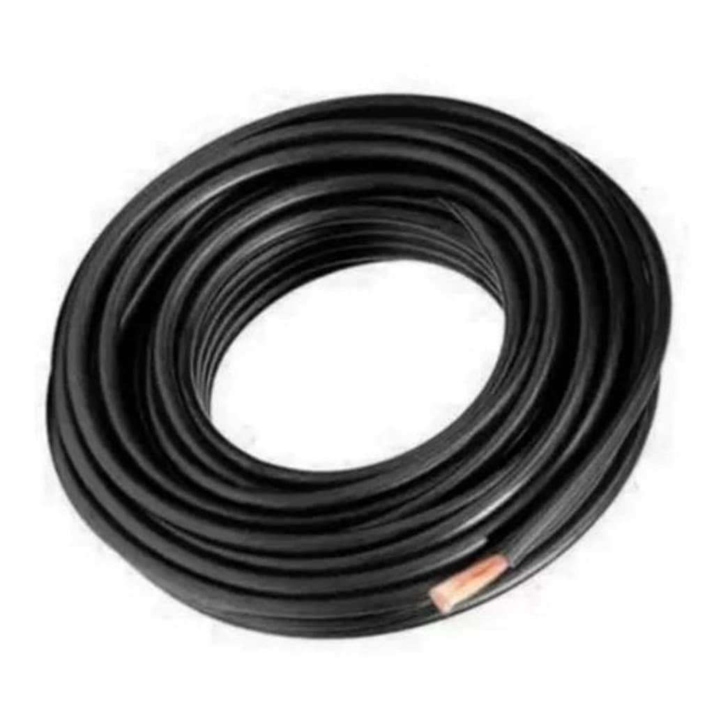 Cabo Flexível Para Máquina de Solda 16mm Preto Rolo Com 05 Metros