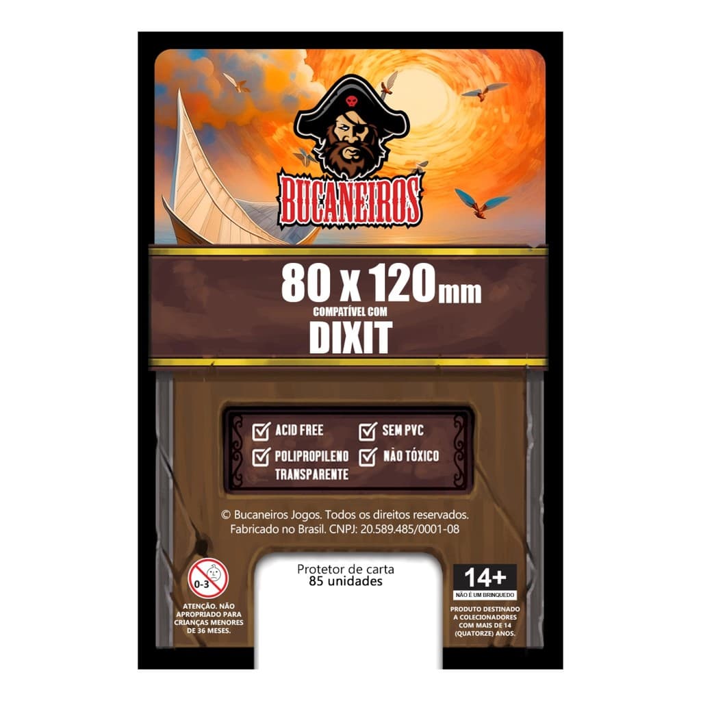 Sleeves Customizados Para Dixit Bucaneiros 80 x 120mm