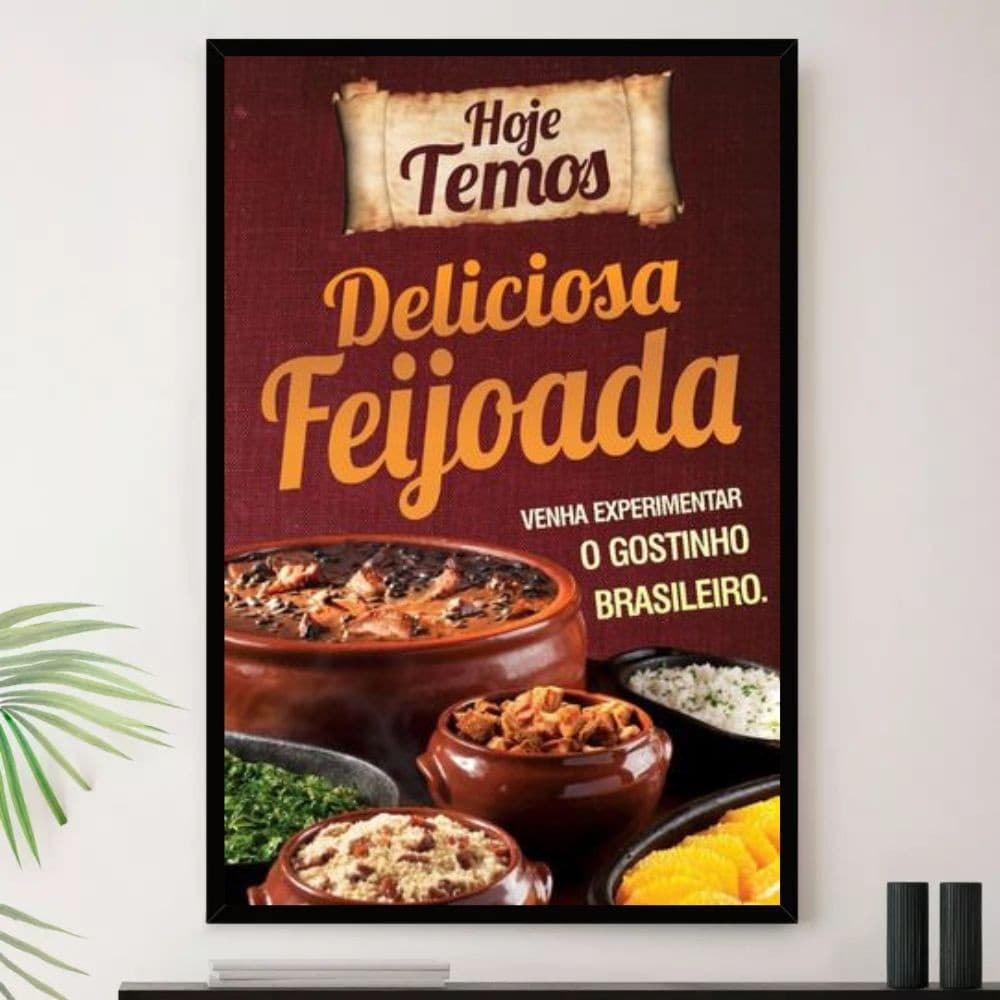 Quadro Feijoada Restaurante Cozinha Decorativo