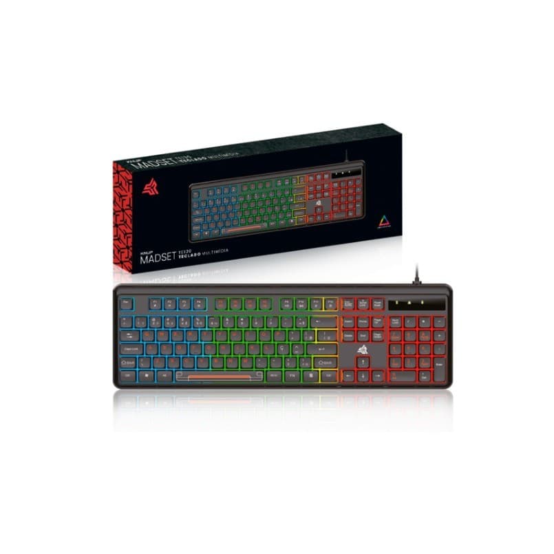 TECLADO GAMER COM FIO USB E ILUMINAÇÃO RGB (KP-TE130) KNUP