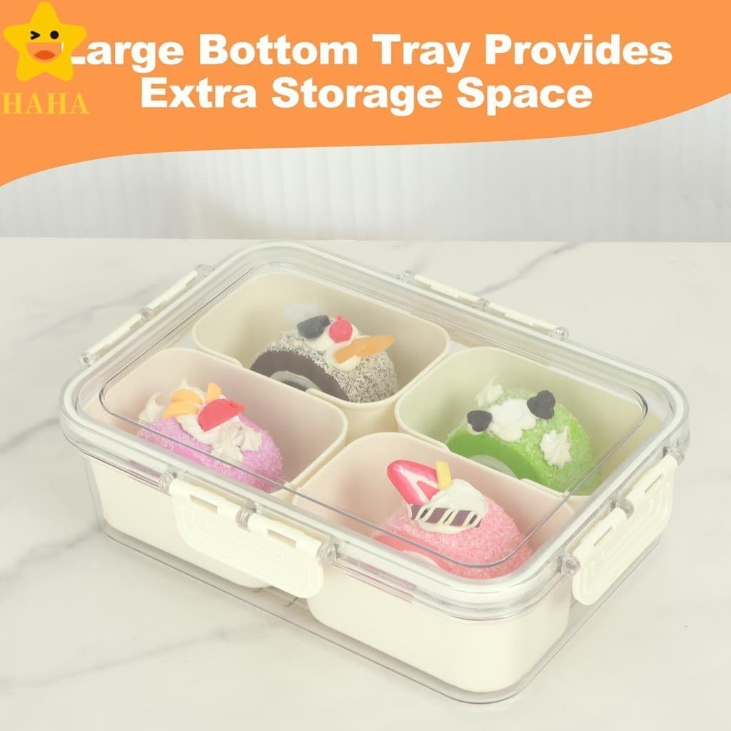 Caixa De Armazenamento Transparente Para Lanches E Biscoitos , Organizador De Nozes Doces SHOPSBC0534