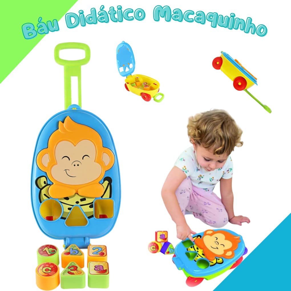 Brinquedo Infantil Báu Mesa Didádico