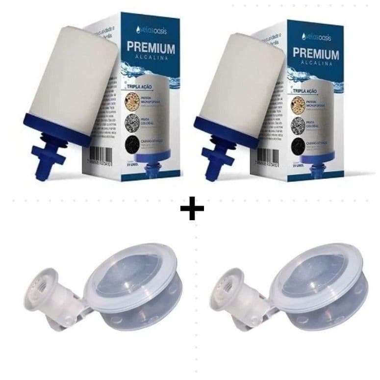 Kit 2 Velas Tripla Ação + 2 Boias: Pureza Completa e Eficiência