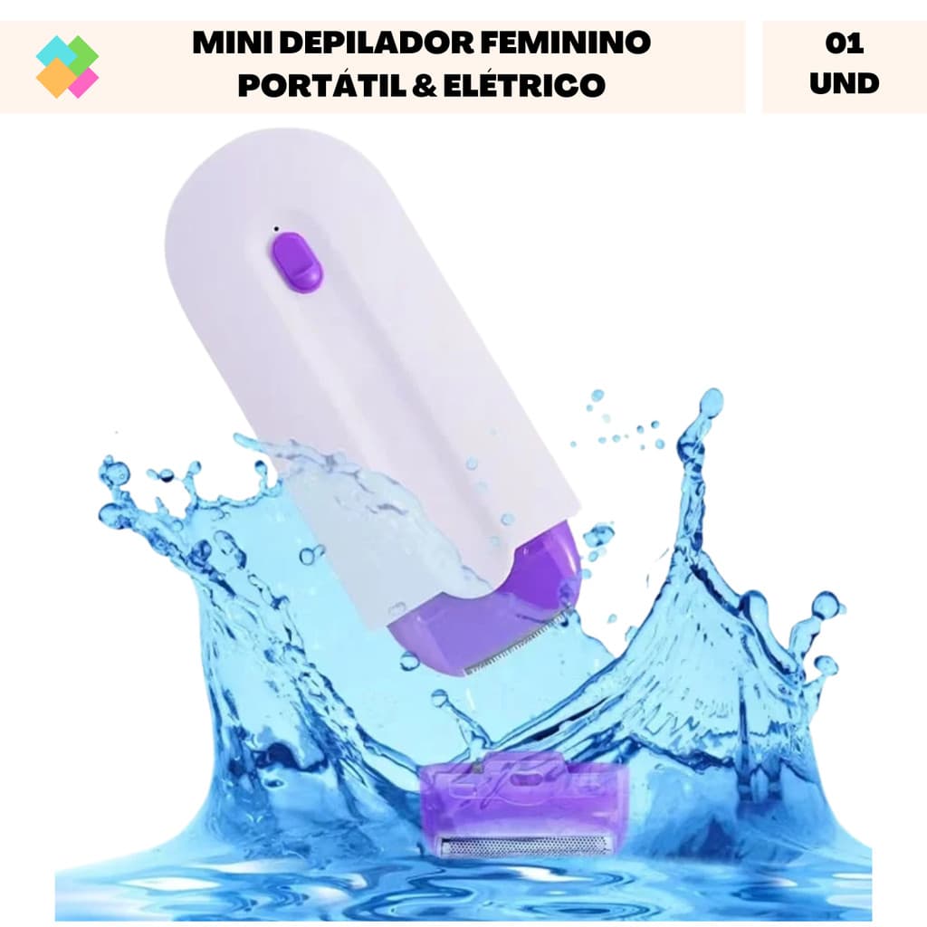 Depilador Feminino Elétrico com Sensor de Proximidade