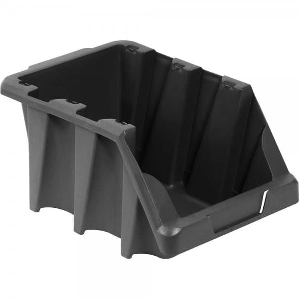 Gaveteiro plástico nº 7 18.0 cm x 22.0 cm x 34.0 cm modelo prático preto VONDER