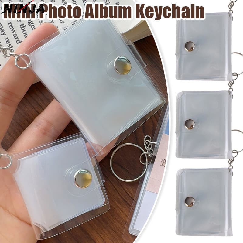 Mini Chaveiro De Álbum De Fotos De 5 Unidades-Pingente Memória Instantânea DIY-Porta-PVC-Armazenamento Certificado Portá