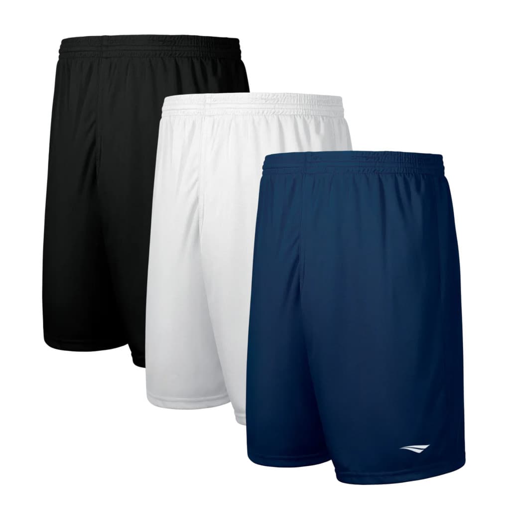 Kit 3 Shorts Futebol Penalty Calção Masculino Academia Bermuda Corrida Original