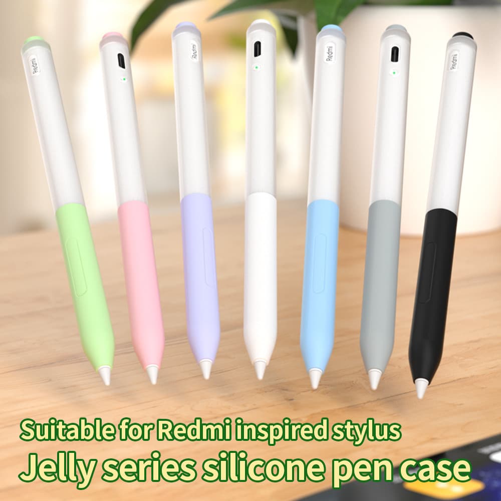 Capa Colorida De Caneta Gelatinosa Para Redmi , Bolsa De Lápis Stylus Inspirada , Antiderrapante , Manga De Silicone Mac