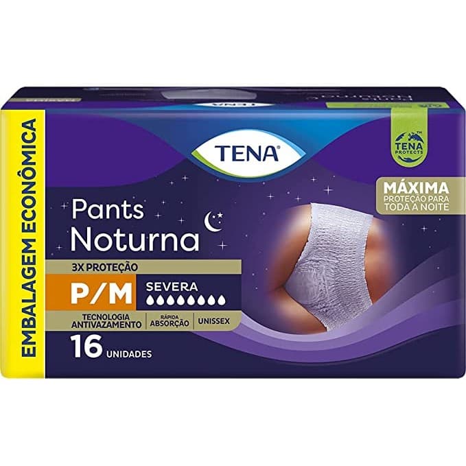 FRALDA DESCARTÁVEL TENA PANTS NOTURNA P/M C/16 UNIDADES