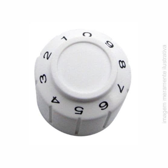 Botão 0 A 9 Do Tensor Maquina Singer Domestica Branco