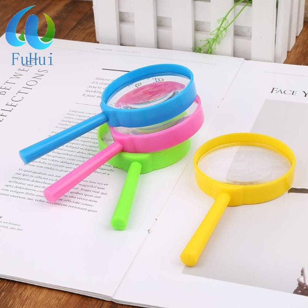 FUHUI Lupas De Leitura Lupa Crianças Brinquedos Adorável Explorador Ferramenta Aprendizagem