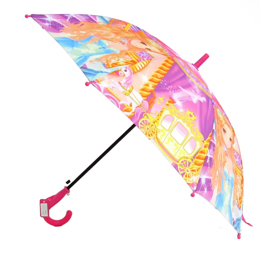Guarda Chuva Bengala Infantil Automático Menina Princesa Sombrinha Criança