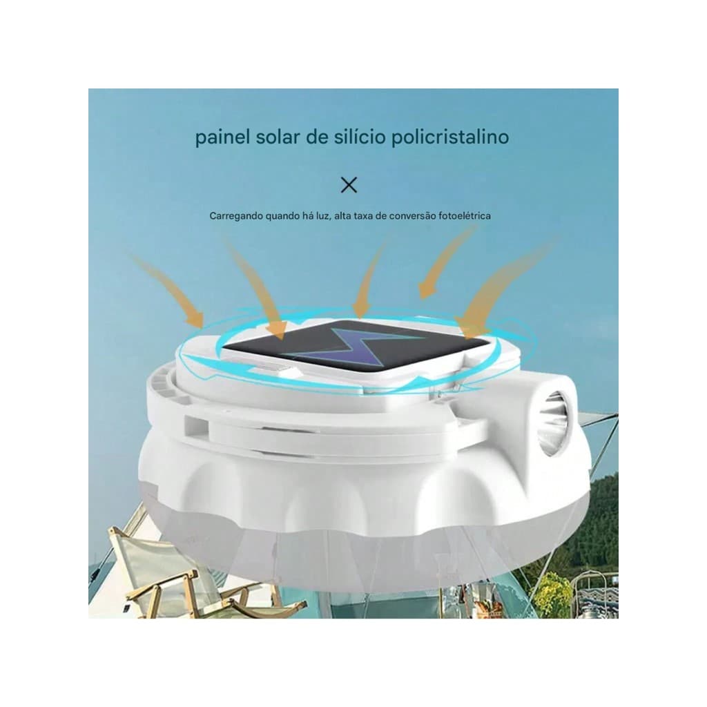 Luz de acampamento ao ar livre, luz solar recarregável, lanterna de abóbora, iluminação externa