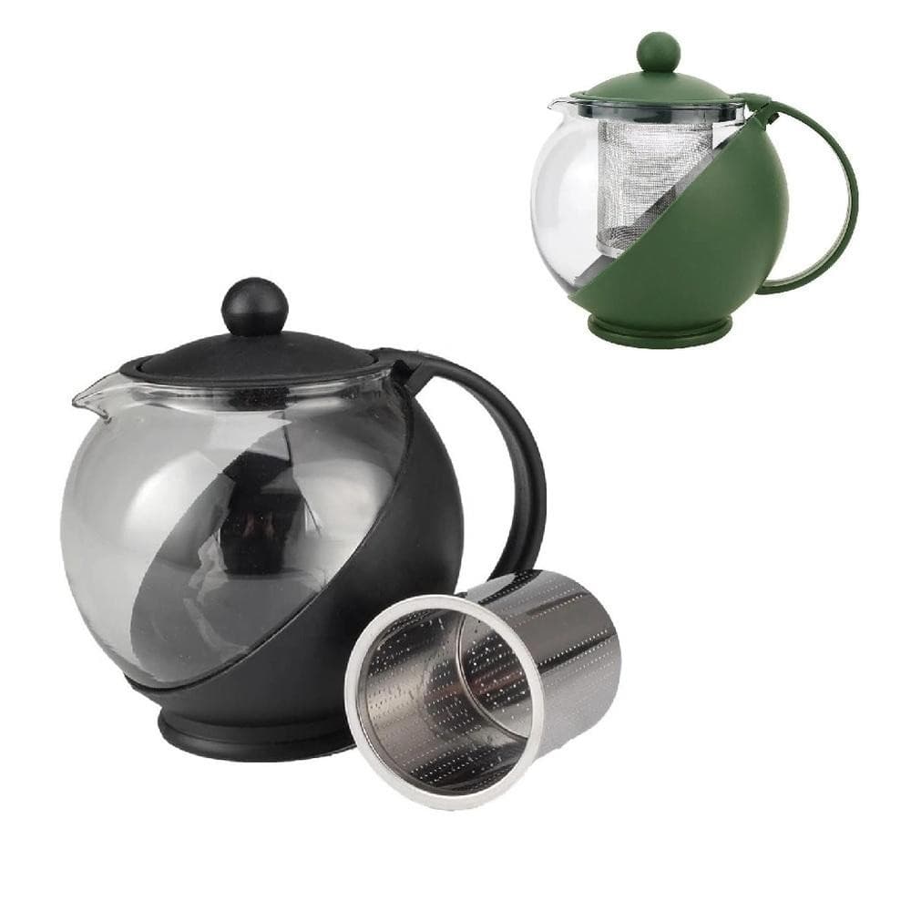 BULE CHA CAFE INFUSOR CHALEIRA VIDRO 1250ML CAFETEIRA INOX JARRA SUCO FILTRO COADOR GRANDE