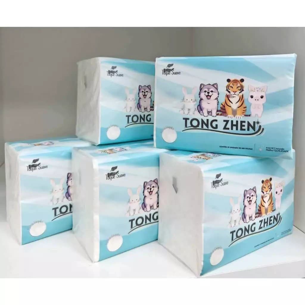 Papel toalha interfolha 5 dobras branco Lenços De Papel Macio Descartável-Lucky