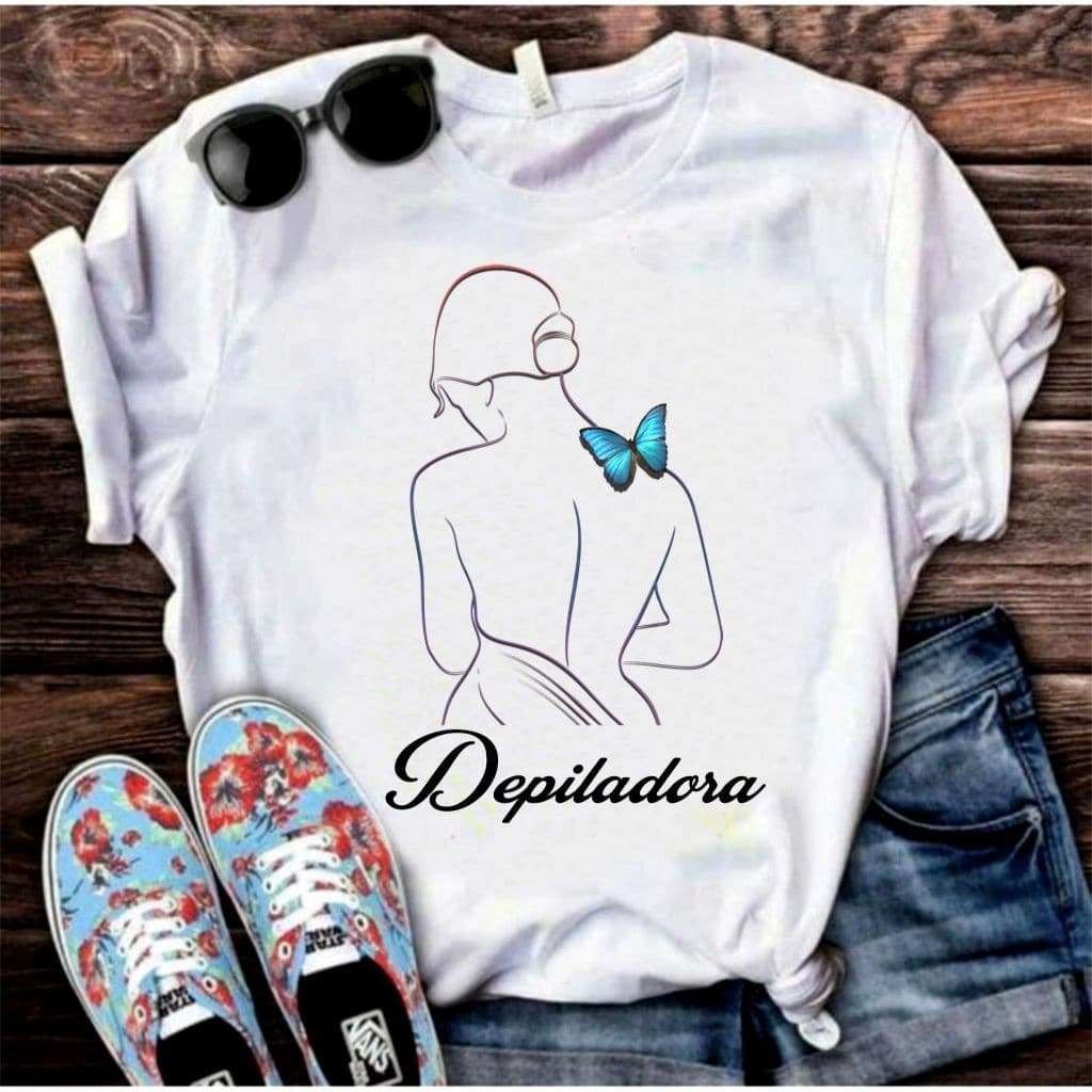 Lindas Lindas Camisa Depiladora  001 T-Shirt Camiseta   Feminina ou Masculina Unissex . .