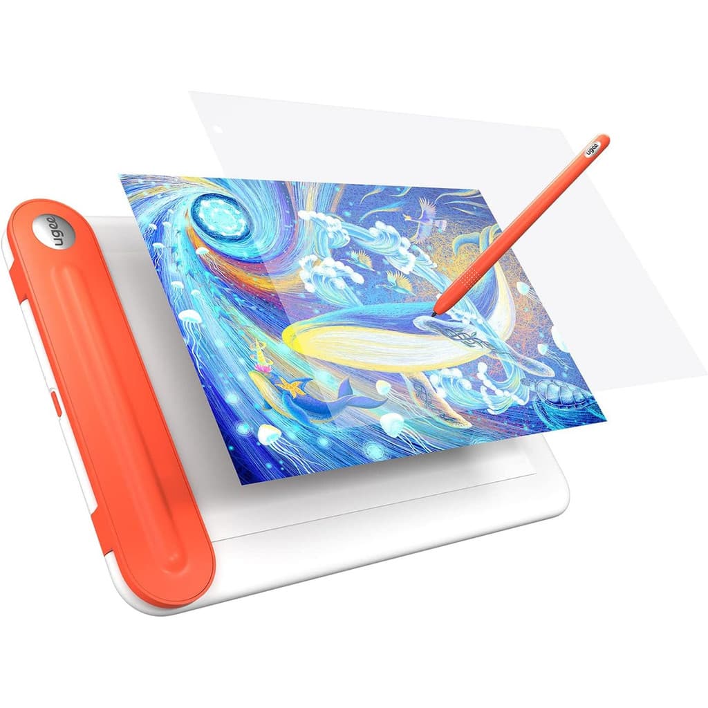 Tablet De Desenho Ugee Q8w Bluetooth, 20cm, Caneta 8192 Níve