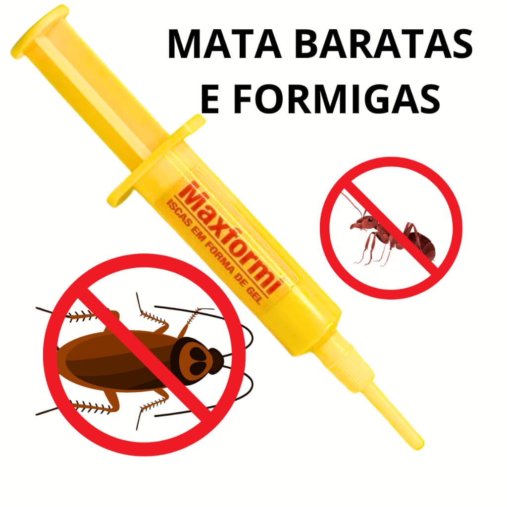 GEL MATA BARATA SERINGA ANTI BARATAS E FORMIGAS