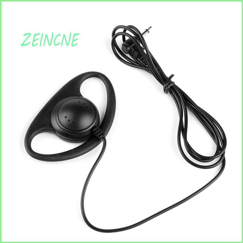 ZEIN 3 5mm D-Shape Ouça Apenas Fone Ouvido Para Rádios Bidirecionais Radio