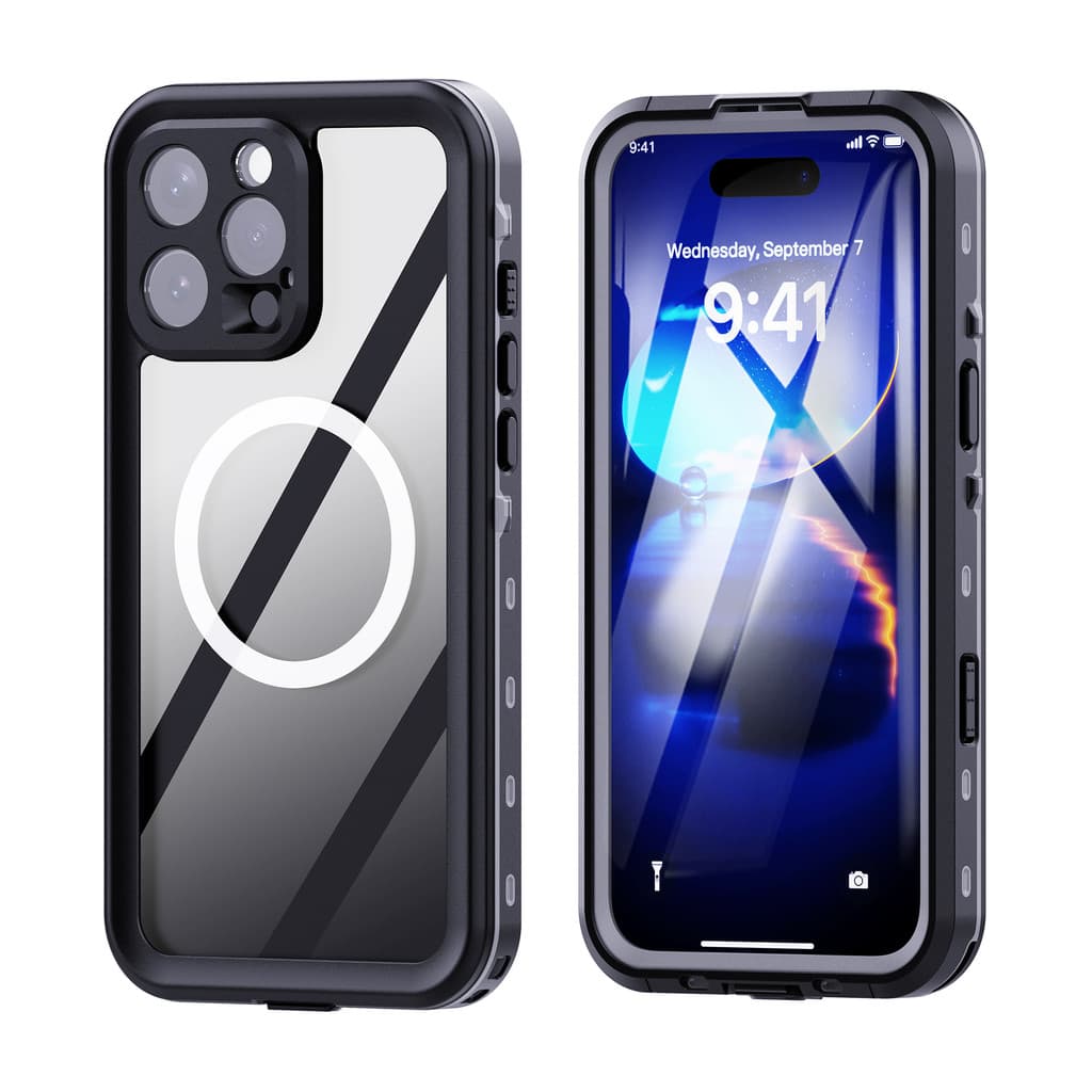 Para iPhone 16e 17 Ar 16 15 14 Plus 13 Pro Max IP68 À Prova Dip68 Água Caso De Telefone Mergulho Poeira Capa Magnética C